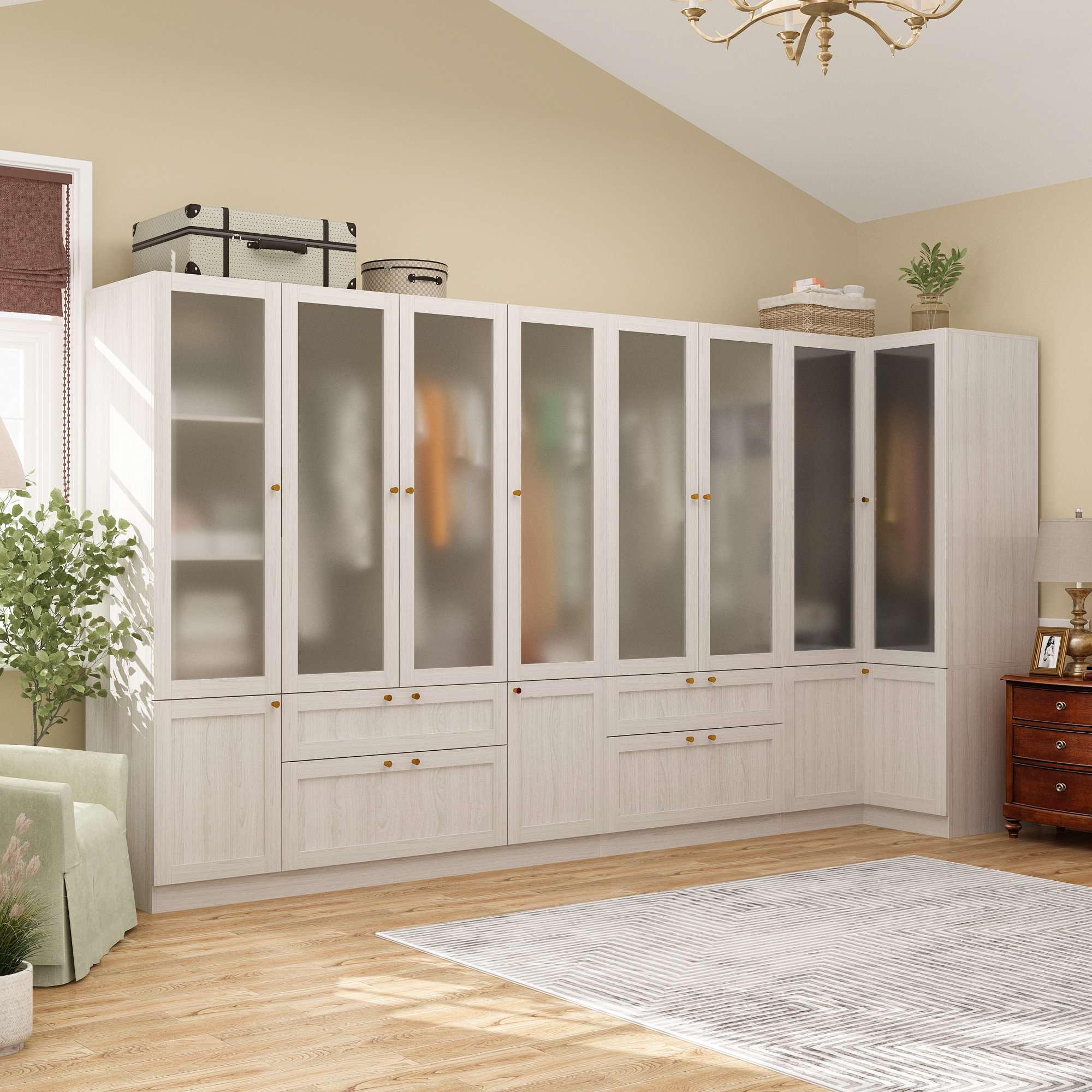 Wade Logan Birender Solid + Manufactured Wood Armoire & Reviews | Wayfair