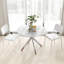 Ensemble de 4 chaises de salle à manger modernes Wrought Studio ™ avec dossier inclinable et pieds en métal robustes en plastique-635460613