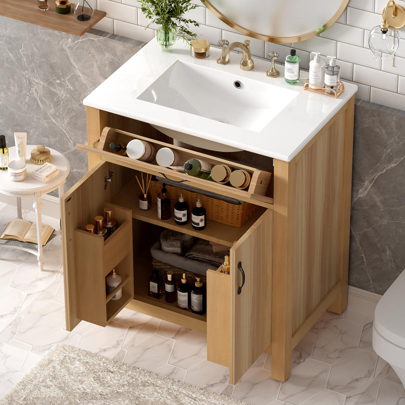 Meuble-lavabo de 30 po avec lavabo en céramique