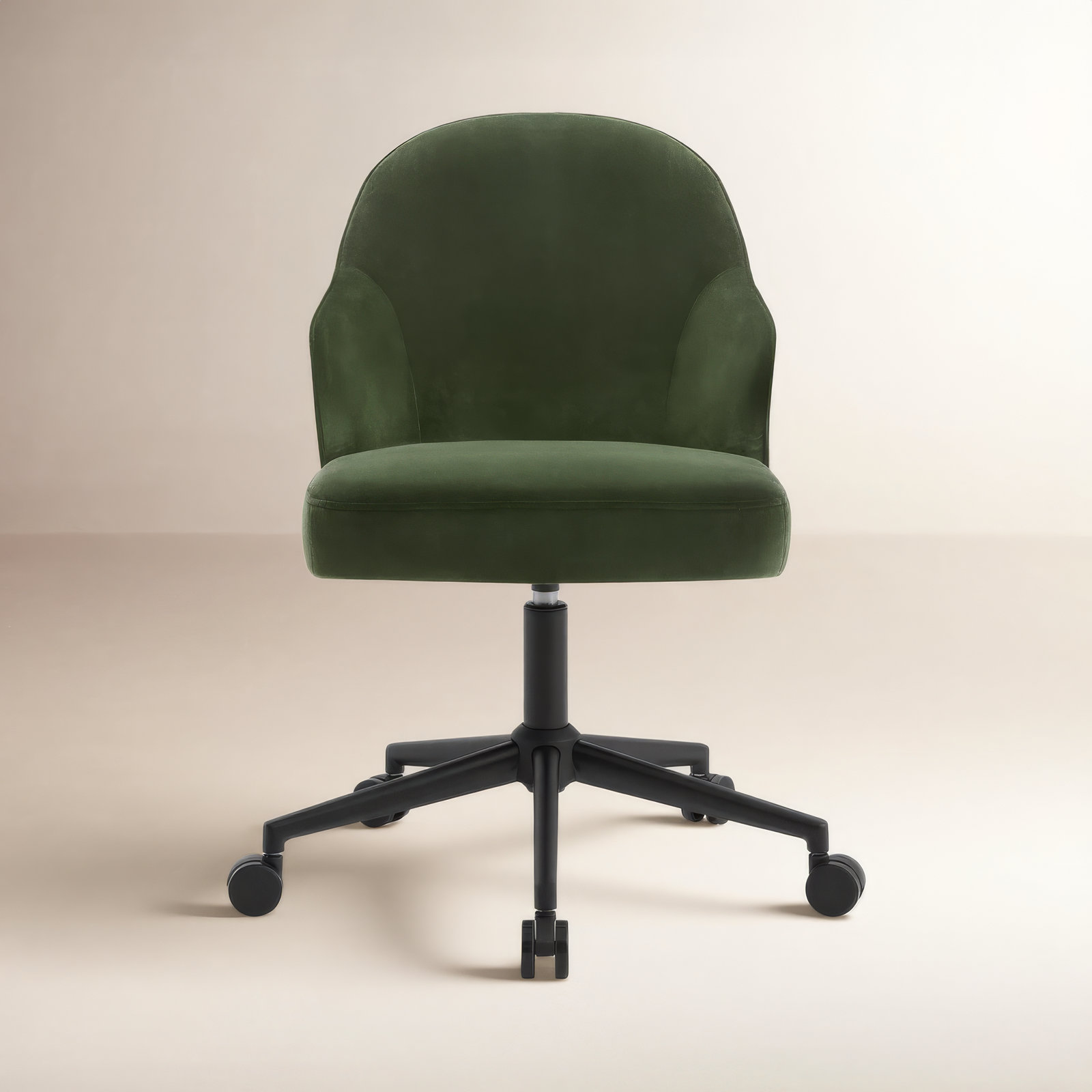 Miller Office Chair, Falkirk Military Green Velvet