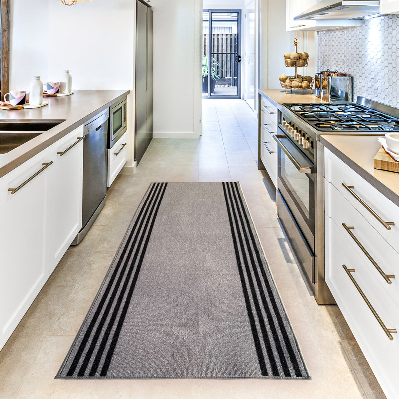 Kapp Performance Striped Indoor Rug, Rectangle 2'7" x 3'