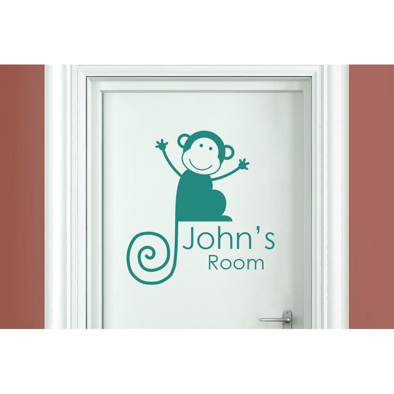 Animals Wall Decal, Aqua Green