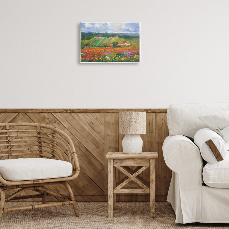 «Spring Glory Lush Meadow», art mural sur bois par Alexi Fine, H 10 po x l 15 po