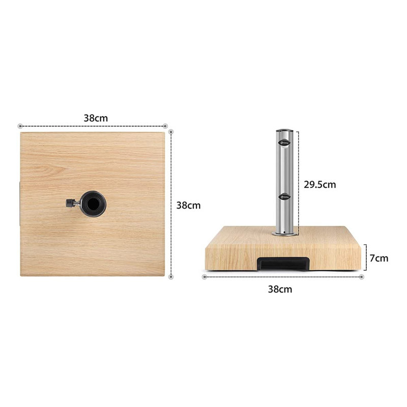 25kg Free Standing Umbrella Base, Beige