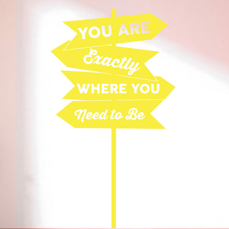Wall Decal, Bright Yellow