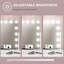 Evelyngrace Hollywood Dimmable Lighted Makeup Mirror with Magnifier, USB Port