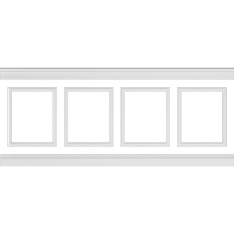 40'' H x 94.5'' W x 0.5'' D Wainscot Panelling