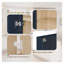 Armoire murale 21 po bleu marine Shaker avec 2 tablettes réglables, rangement compact en bois massif pour la salle de bain