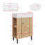 Petit meuble-lavabo avec lavabo simple en céramique-414888837