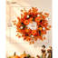 61cm (24 Inch) Artificial Autumn Maple & Pumpkin Wreath, Large Harvest Wreath with Pine Cones and Berries, Indoor‑Outdoor Front Door Wreath for Wall, Fireplace, Halloween & Thanksgiving Home Décor