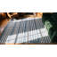 Antique Indian White and Blue Color Oversized Cotton Dhurrie Rug