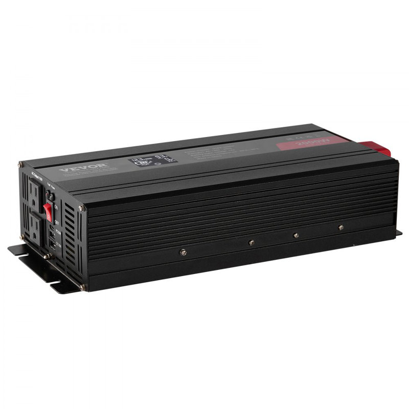 Onduleur à onde sinusoïdale pure, 2000 watts, onduleur DC 12V à AC 120V