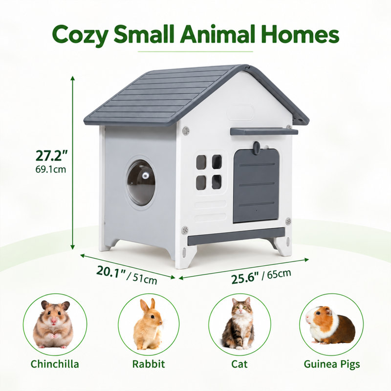 Weather Resistant Rabbit Small Animal Modular Habitat