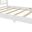 Base de lit plateforme simple avec tête de lit, base de lit plateforme en bois massif, lit de plancher avec lattes de support, blanc-2116207120