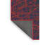 Laine tissée à la machine abstraite et polyester rouge/noir Tapis décoratif-727623043