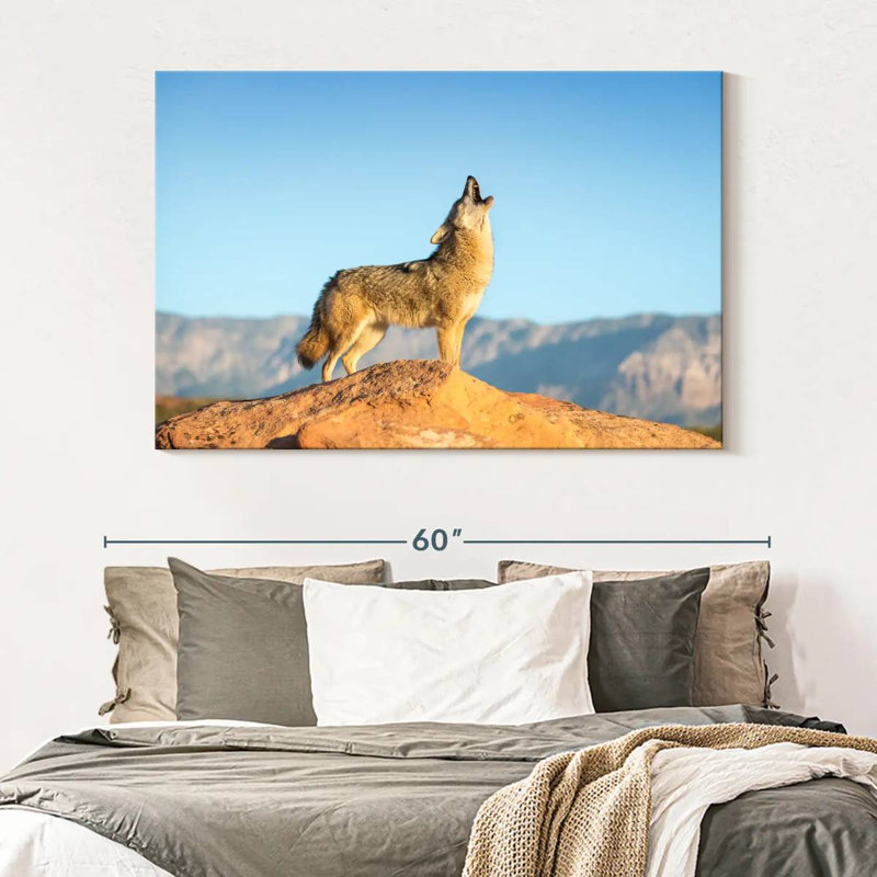 Howling Coyote, 34" H x 51" W