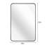 Miroir mural rectangulaire en métal pour salle de bain.-413950212-413950214