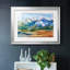 Pics des Montagnes Bleues II - Tableau encadré sous verre acrylique, grand format, idéal pour le salon-804427276-804427278