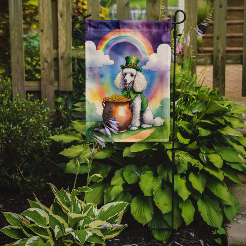 Drapeau de jardin double face en polyester H 15,5 po x l 11,25 po St Patrick's Day