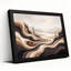 «Wavy Layered Hills in Earth Tones and sépia Sky», art mural sur toile-133549919