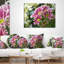 Coussin imprimé floral mauve-30731259-30731255