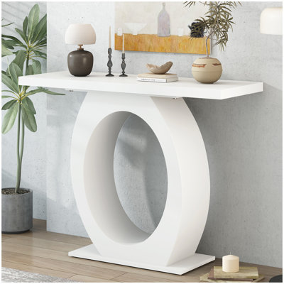 Console moderne et élégante avec base en forme d'œuf Mirod