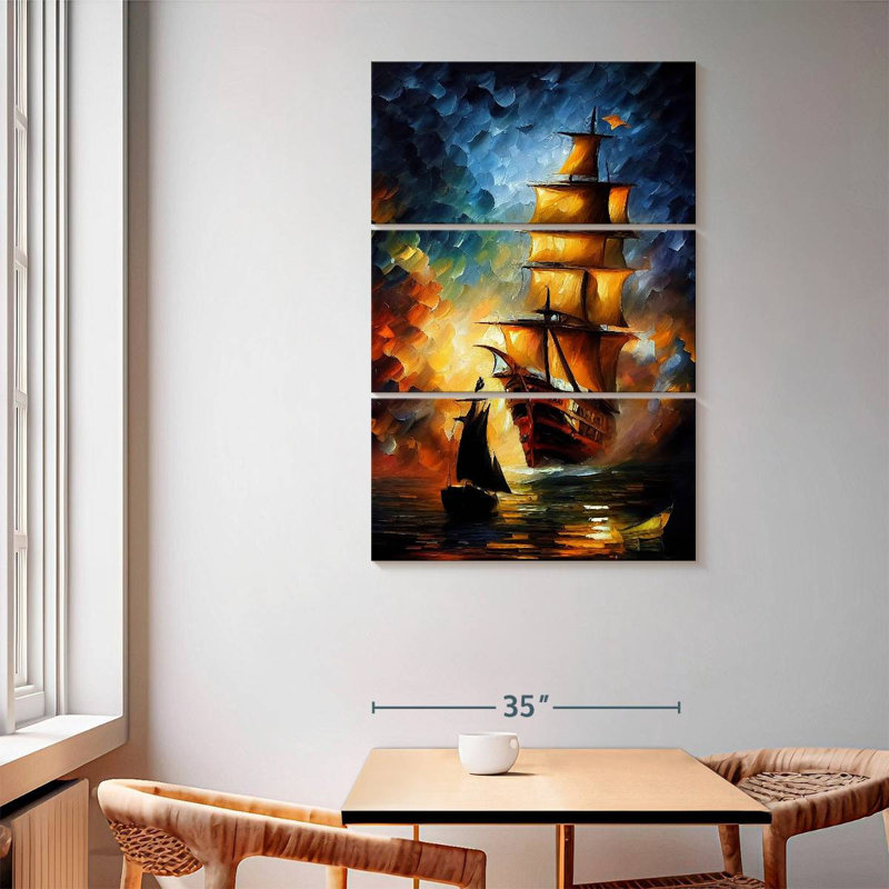 Aletra Sailing Pirate Ship, 65" H x 42" W