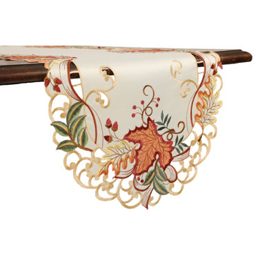 Schumacher Floral Thanksgiving Table Runner