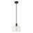 Shineon 1 - Light Cone Globe Ribbed Clear  Glass Single Pendant