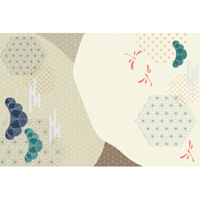 Bergevin Vinyl Machine Printed Area Rug