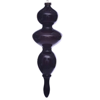 14" Wood Grain Bubble Finial Ornament