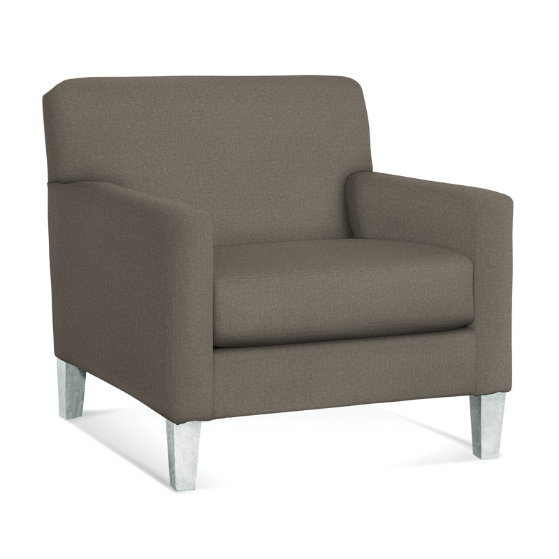 Tampa Upholstered Armchair, Frost White, Gray Sugar Performance; 0863-84