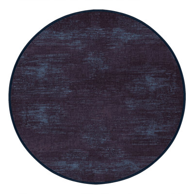 Machine Washable Abstract Purple Area Rug