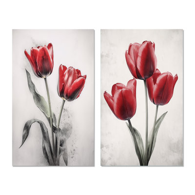 «Tulip Dreams», 2 pièces sur toile