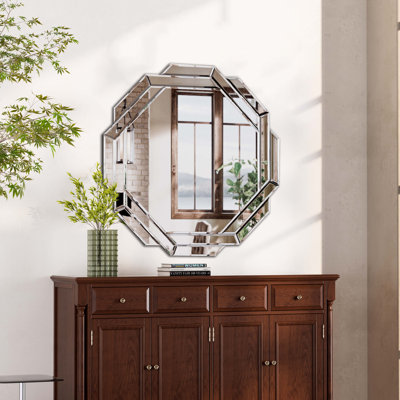 Miroir mural octogone