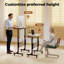 Adjustable Metal Base Computer Desk