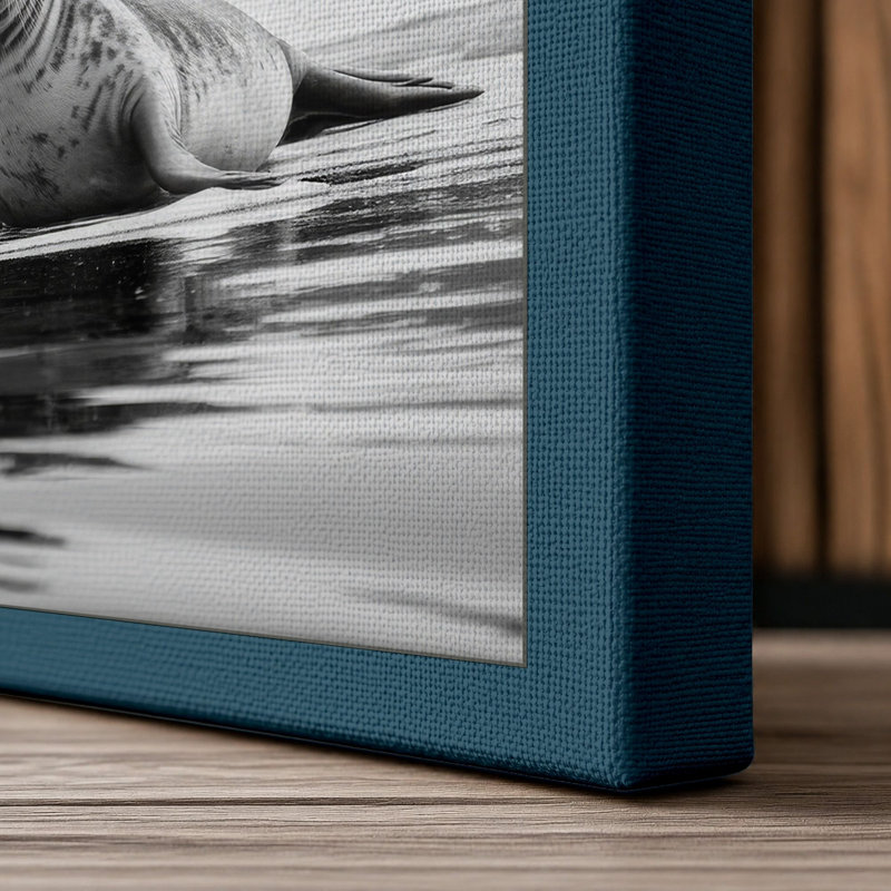 Print, 24x16 - 61.0 x 40.6 cm, Teal Border