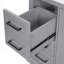 Meuble-lavabo avec tablette réglable et 3 tiroirs-1033906080