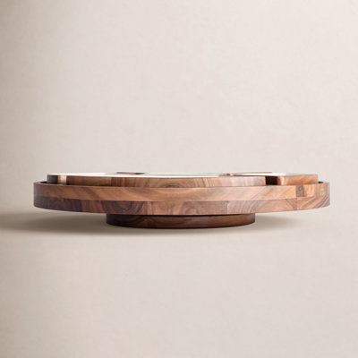 Acacia Wood Condiment Lazy Susan