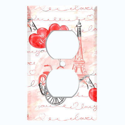 Patterned 1 - Gang Toggle Light Switch Standard Wall Plate