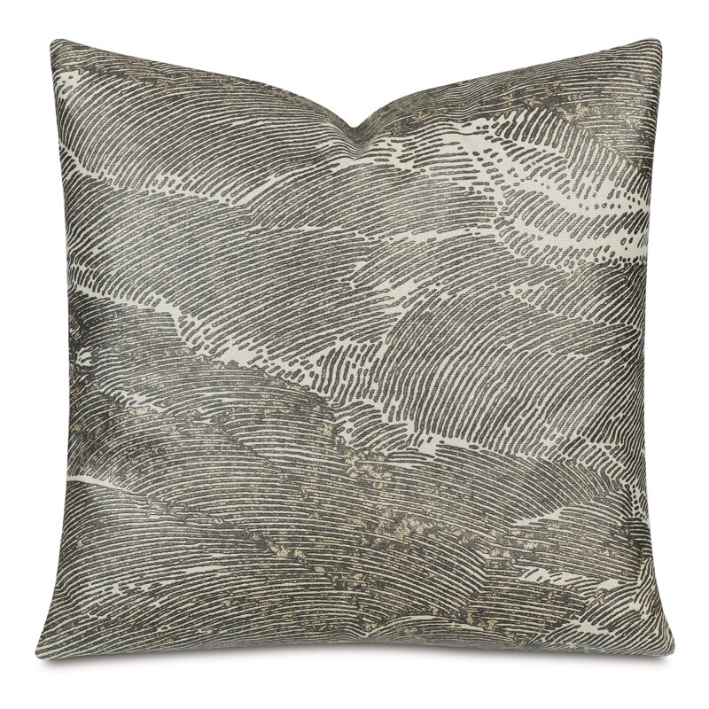 Abstract Cotton Blend Reversible Throw Pillow