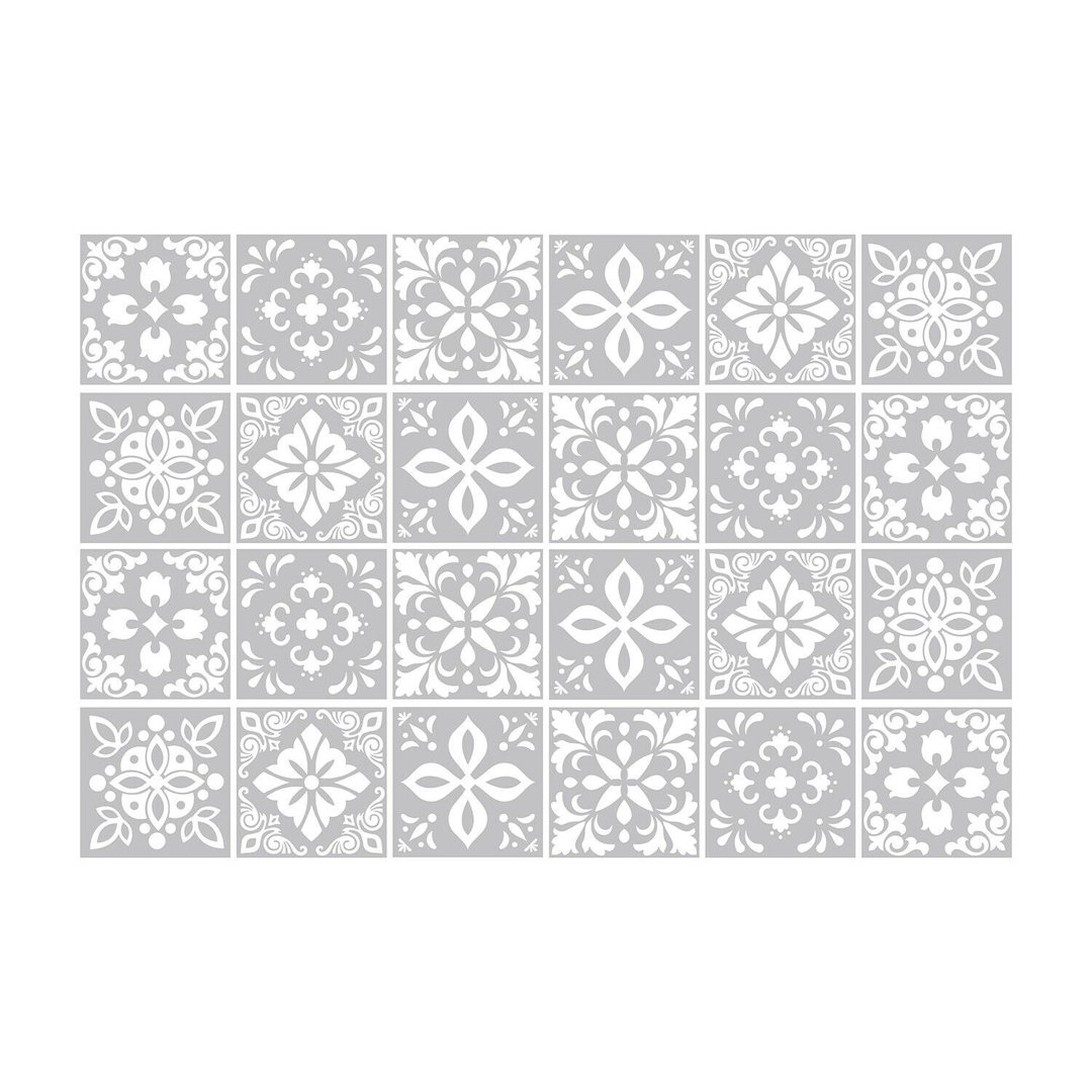 5.91'' W x 5.91'' L PVC Peel and Stick Field Tile Walplus 