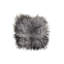 Coussin de chaise en peau de mouton Islandais | 1 pièce | Argent métallique | 17 po x 17 po-1340879897