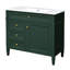 Armoire de salle de bain 36 po avec lavabo. Matériaux modernes et fonctionnels. 2 tiroirs, tiroir escamotable pour le rangement. Robinet de salle de bain de 4 po convenant à un robinet central, 36 po. Couleur. Armoire. Convient aux robinets. Espace généreux. Très grand.