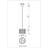 Perrene 3 light Chandelier in Chrome