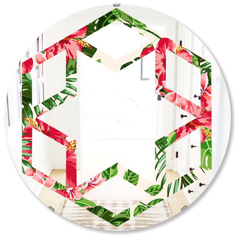 Miroir mural Hexagon Star, H 31,5 po x l po