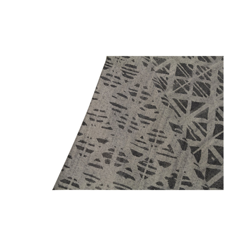Geometric Area Rug in Gray
