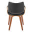 Arshad Highback Chair With Bent Wood Legs - Set Of 2-111032248