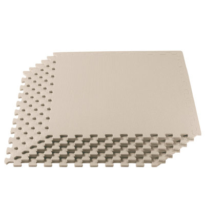Carreau de sol en mousse polyvalente 3/8 po d'épaisseur 100 pieds carrés (25 carreaux)