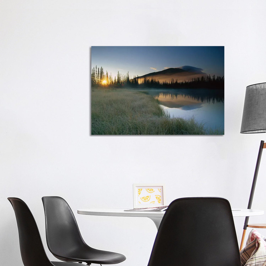 Pond Reflecting Nisling Range, Yukon Territory, Canada von Tim Fitzharris - Gallery-Wrapped Canvas Giclée on Canvas